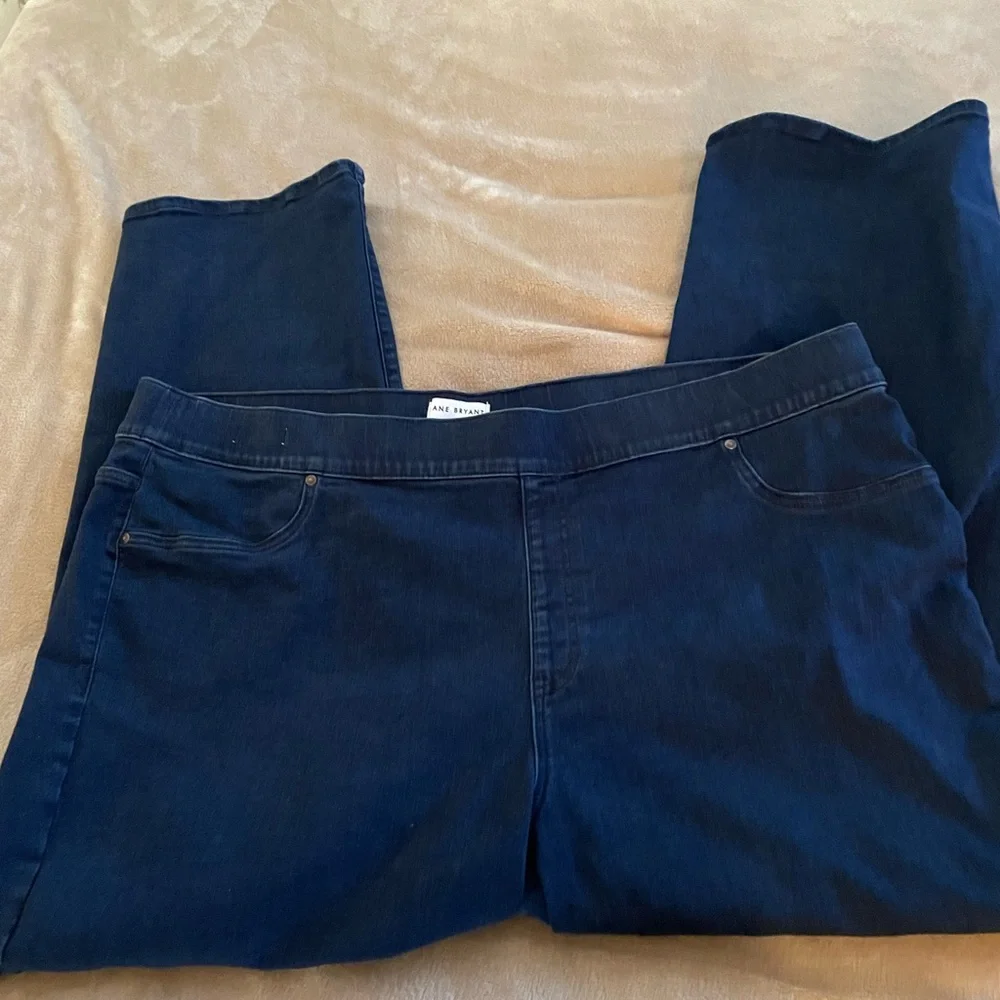 Lane Bryant Dark Blue Plus Size Denim Women's Jeans - Picture 1 of 6